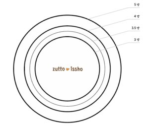 骨壺サイズ計測紙（図）